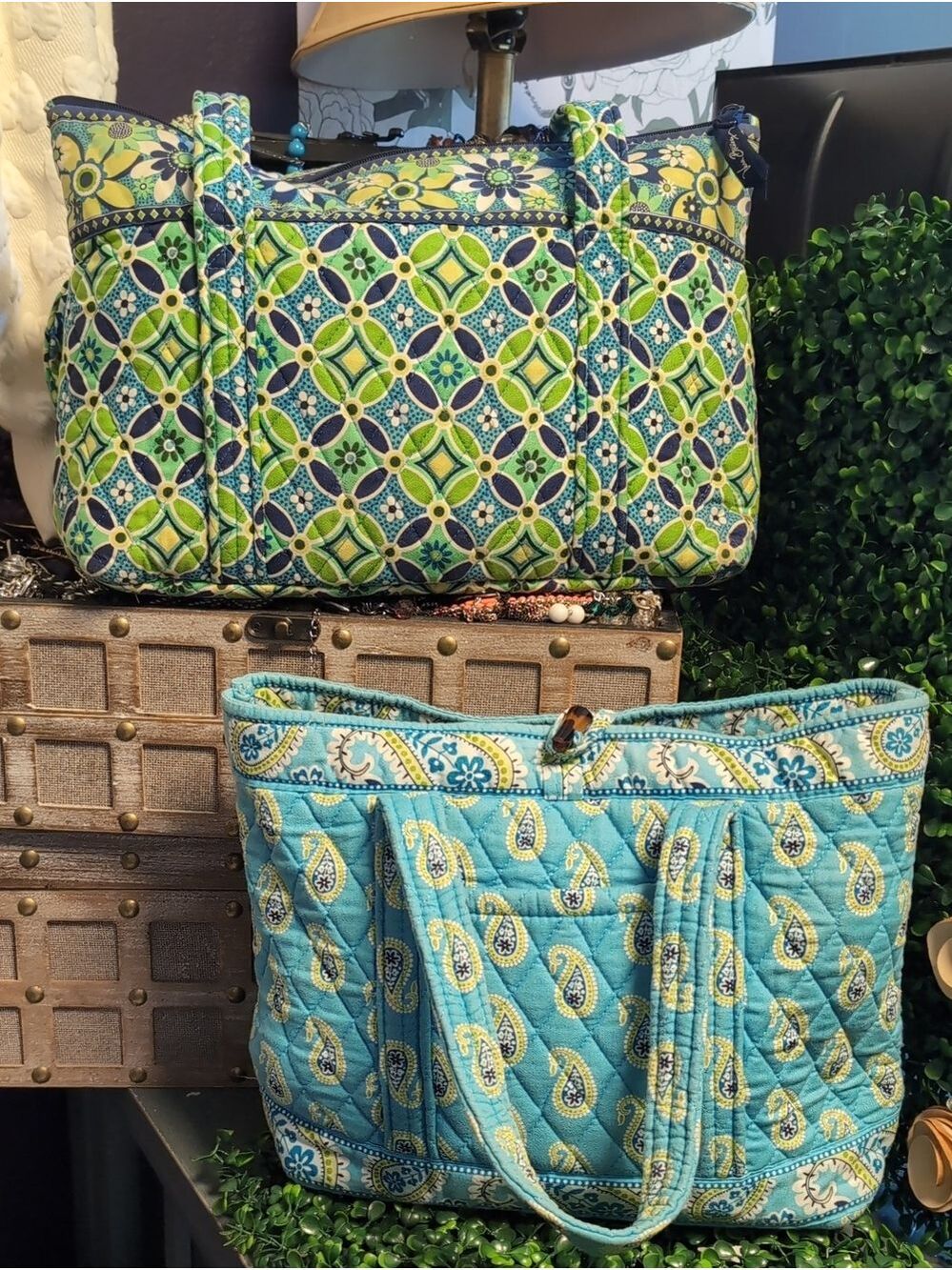 Two Vera Soft Top & Hard Bottom Bags - Picture 12 of 15